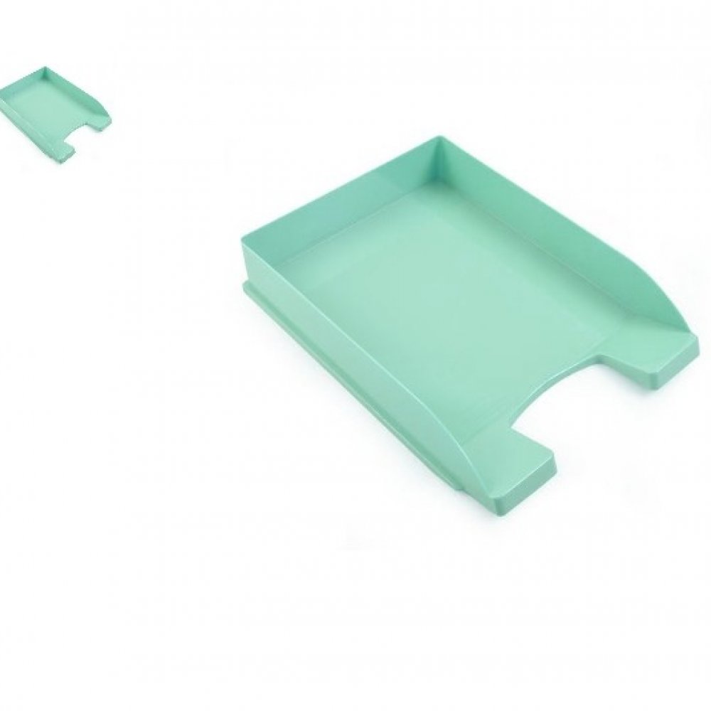 bandeja-liggo-acrilica-1-piso-a4-apilable-verde-pastel