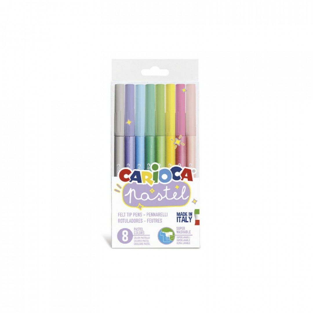 marcadores-carioca-pastel-punta-conica-x-8