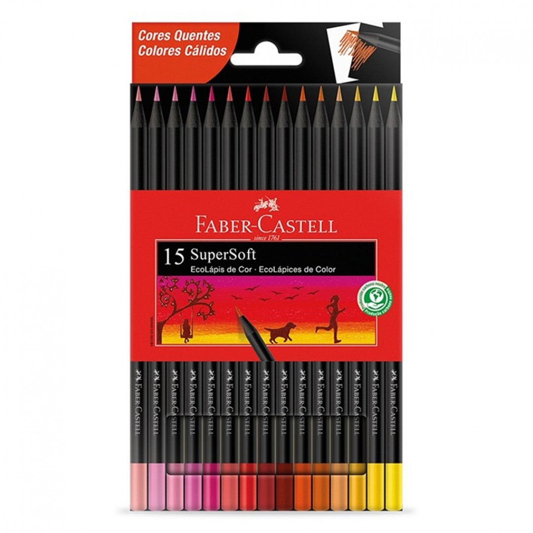 lapices-faber-castell-supersoft-15-colores-calidos-4084