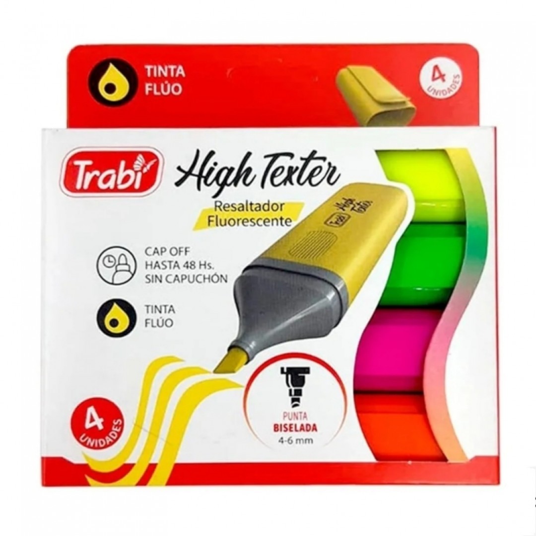resaltadores-fluo-trabi-high-texter-x4-4203