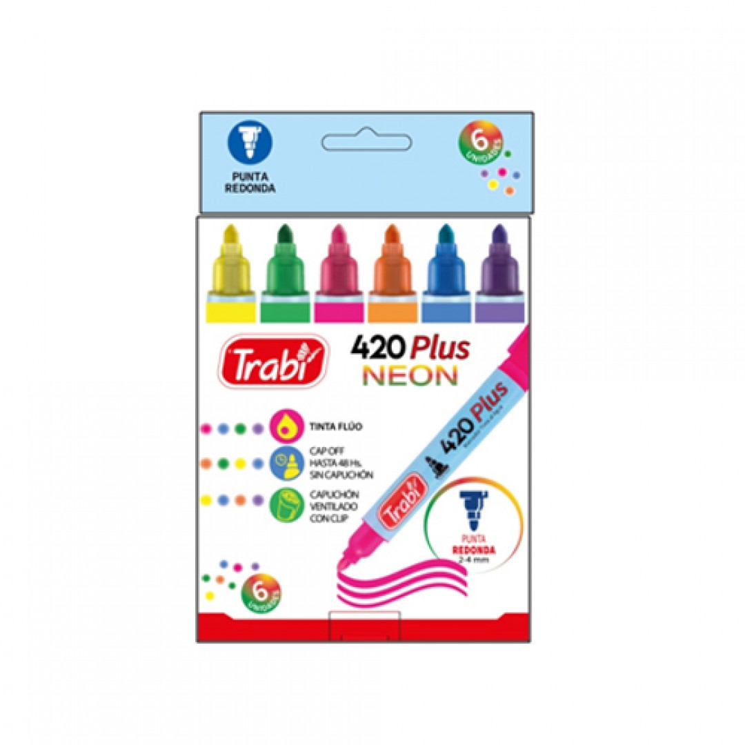 marcador-al-agua-neon-trabi-420-plus-x6