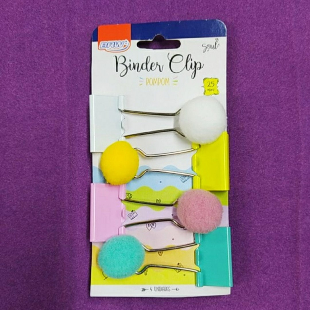 binder-clip-pompon-x4-brw