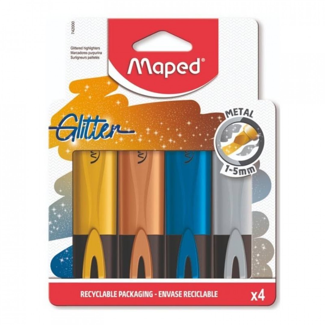 resaltadores-glitter-metal-maped-x4-4962