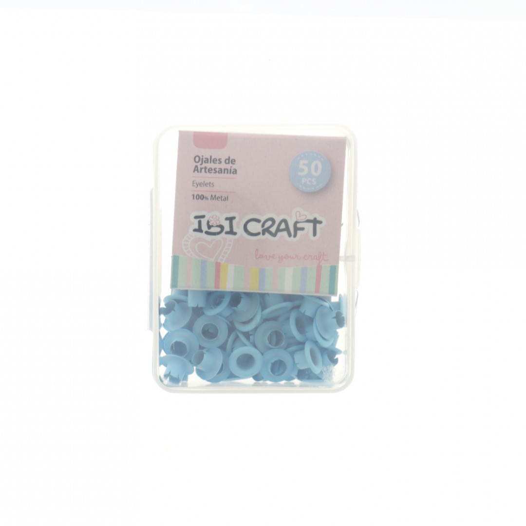 ojales-metalicos-x50-ibi-craft-celeste-
