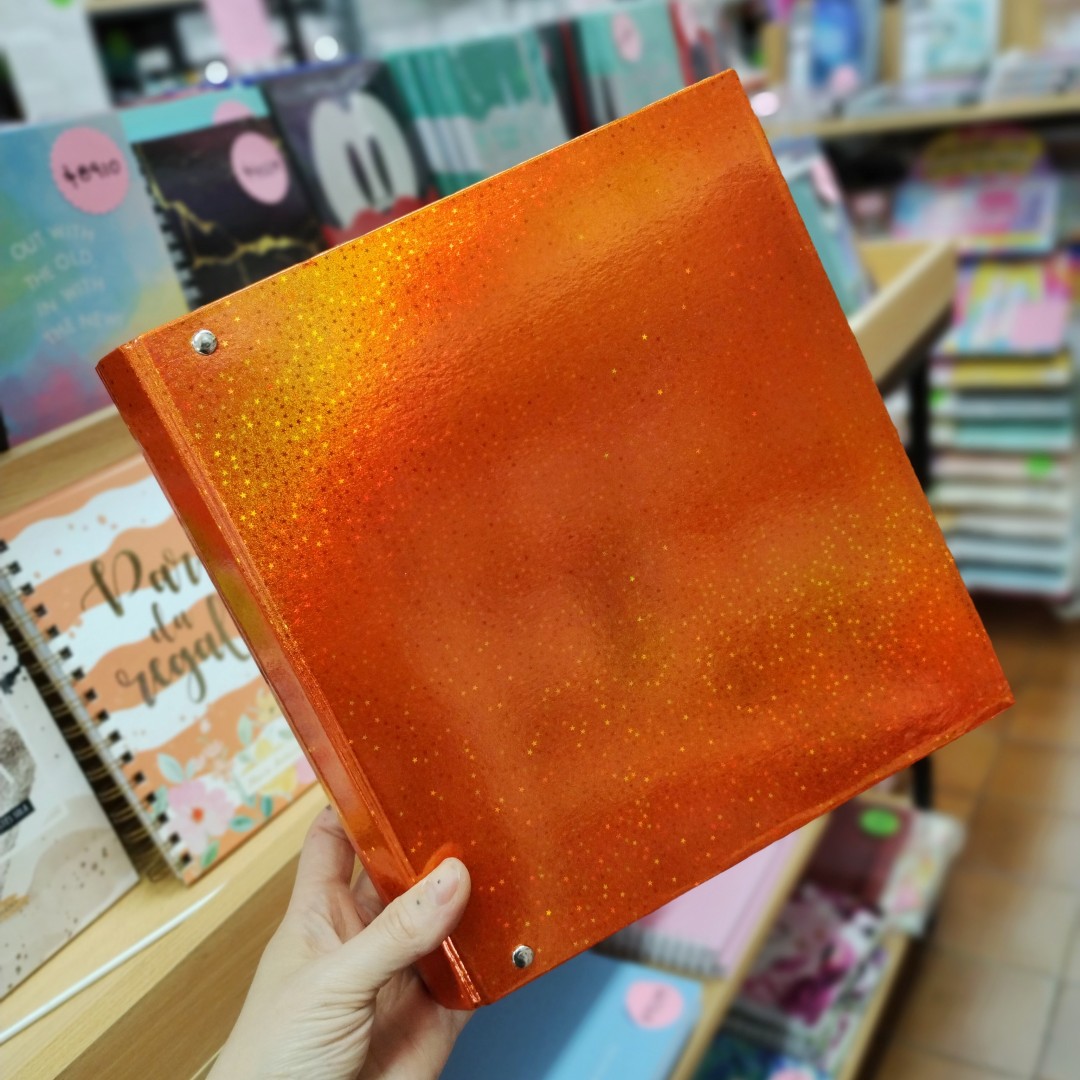 carpeta-carta-rexon-holo-star-naranja