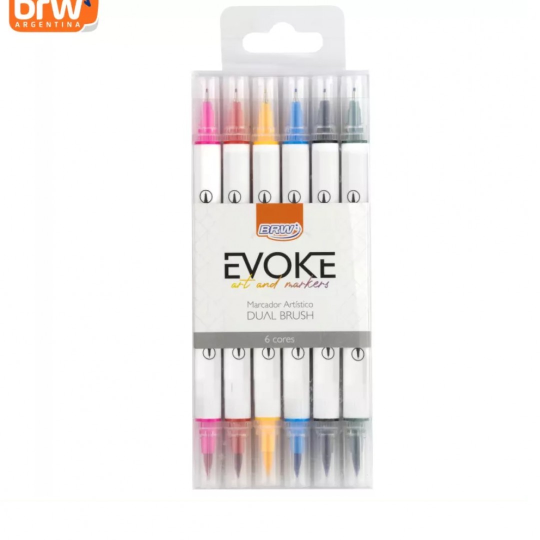 marcadores-evoke-dual-brush-doble-punta-x-6-7175