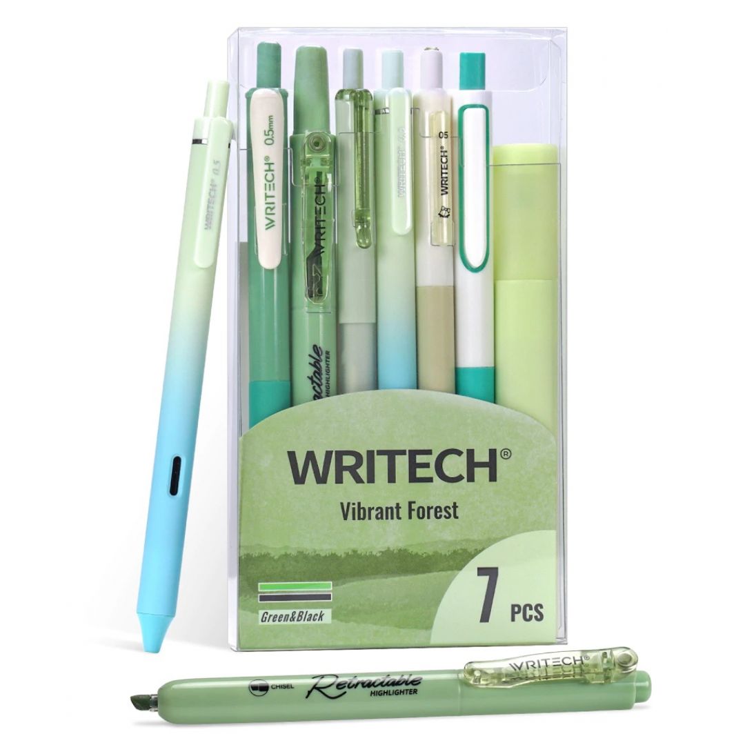 set-de-escritura-writech-7-piezas-vibrant-forest-8935