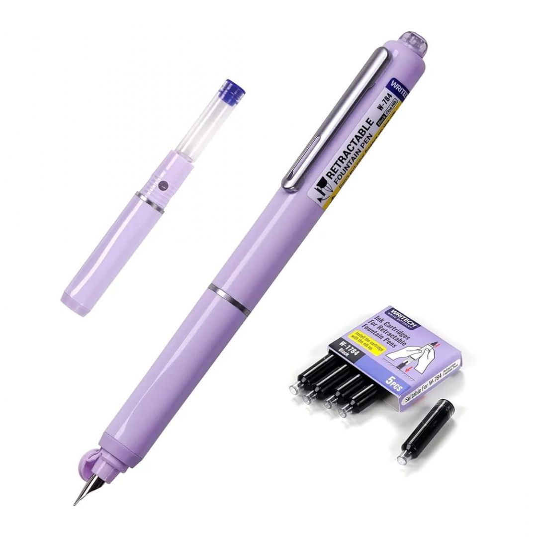 lapicera-pluma-retractil-fountain-pen-writech-lila-8950