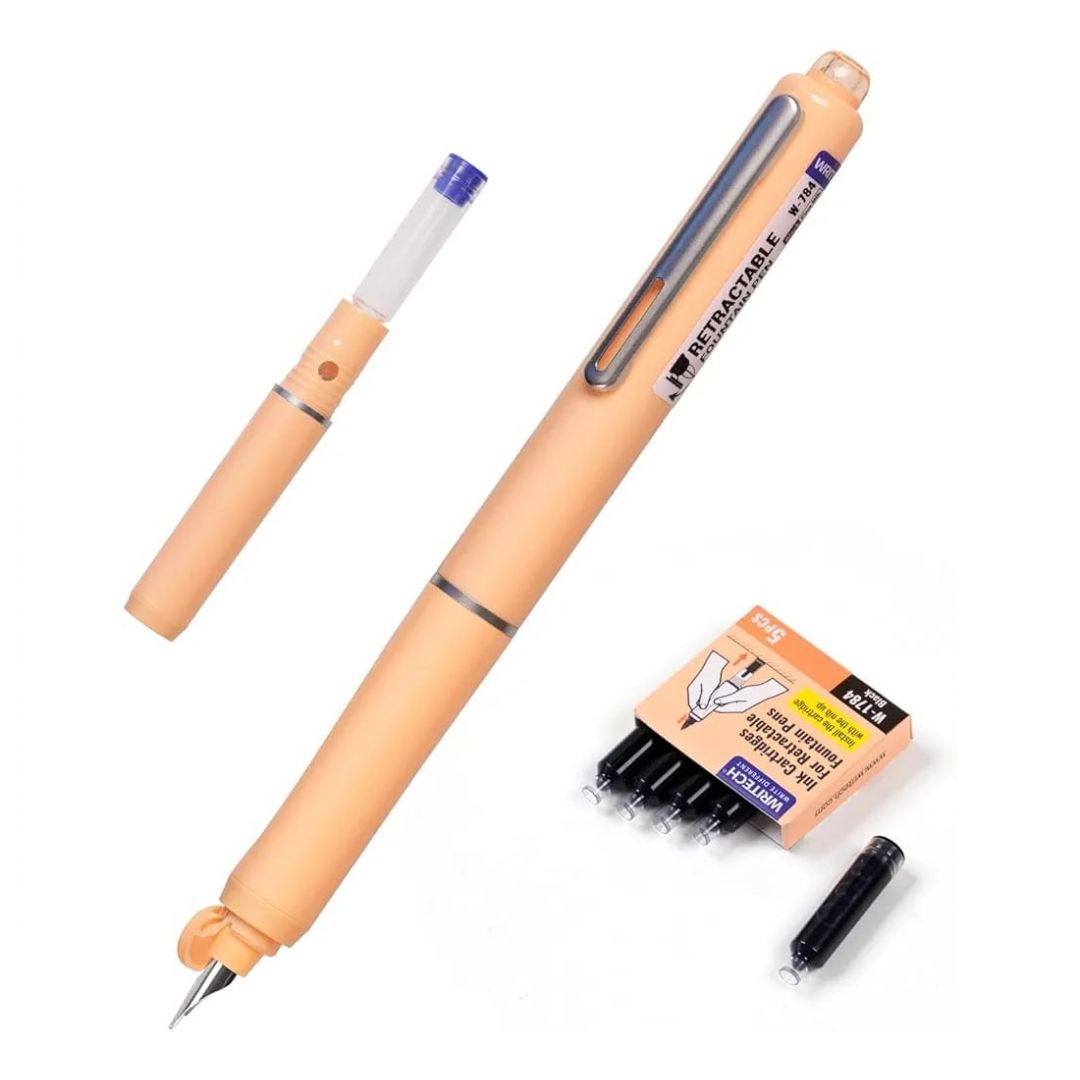 lapicera-pluma-retractil-fountain-pen-writech-salmon-8952