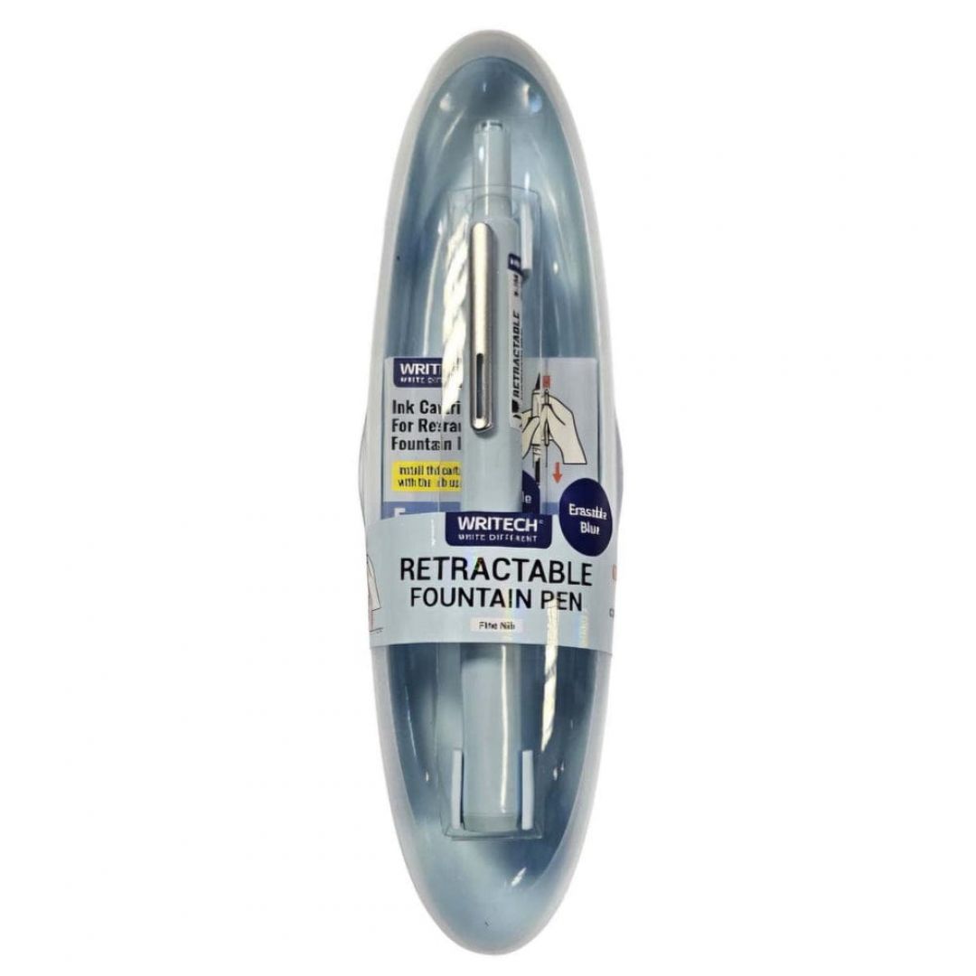 lapicera-pluma-retractil-fountain-pen-writech-celeste-8955